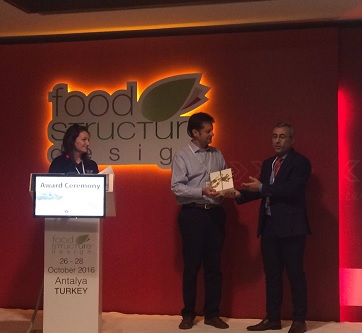 Director del Magíster en Innovación recibe importante premio en Congreso Internacional “Food Structure Design”